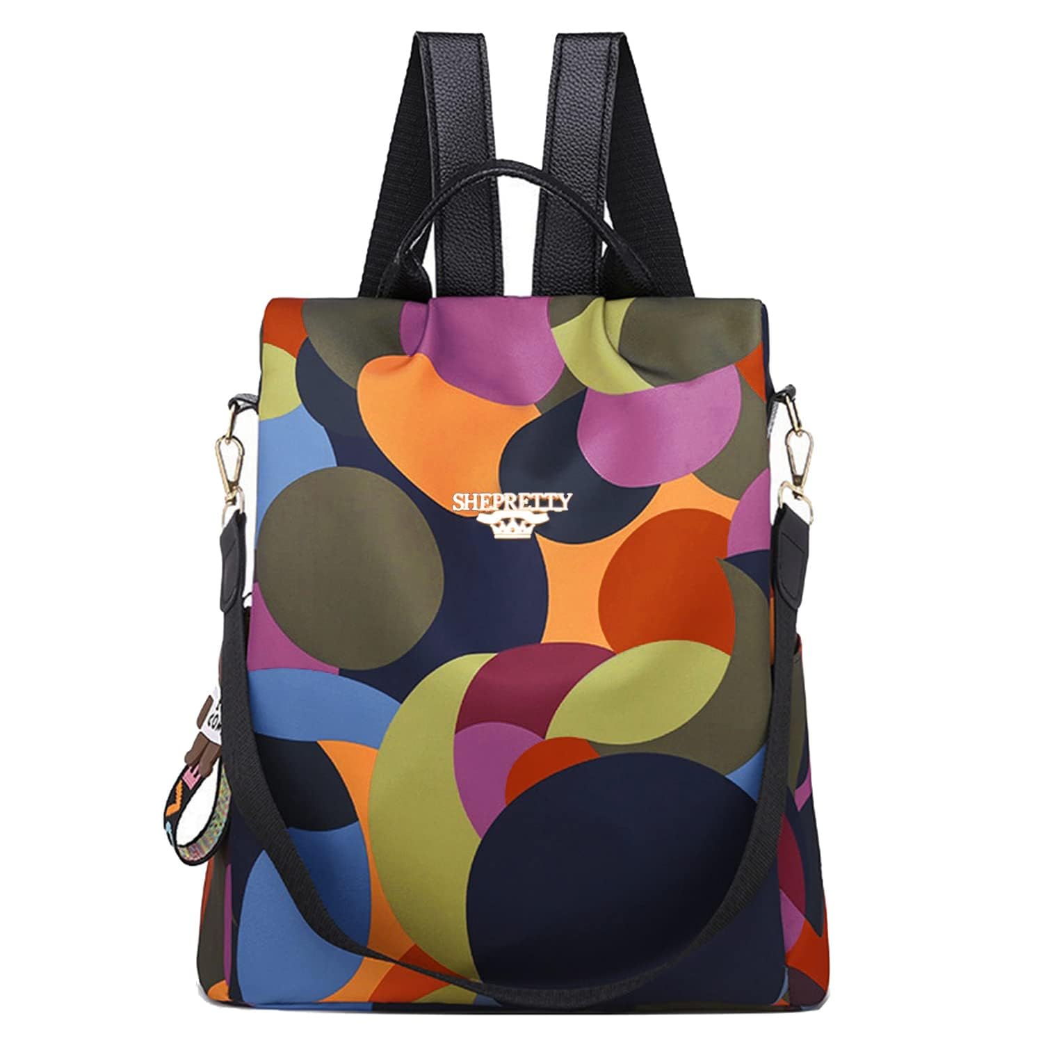 shepretty Damen Rucksack Anti Diebstahl Umhängetasche Multifunktions Schultaschen