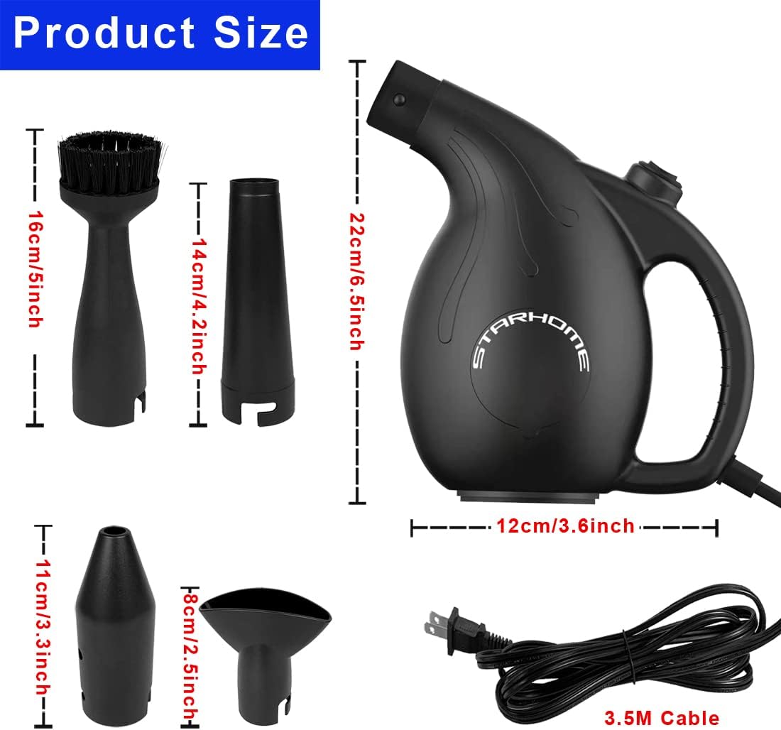 Compressed Air 3.0- Multi-Use Electric Air Duster for Cleaning Dust, Hairs, Crumbs, Scraps for Laptop, Computer, Replaces Compressed Air Cans Black STAHM3.0