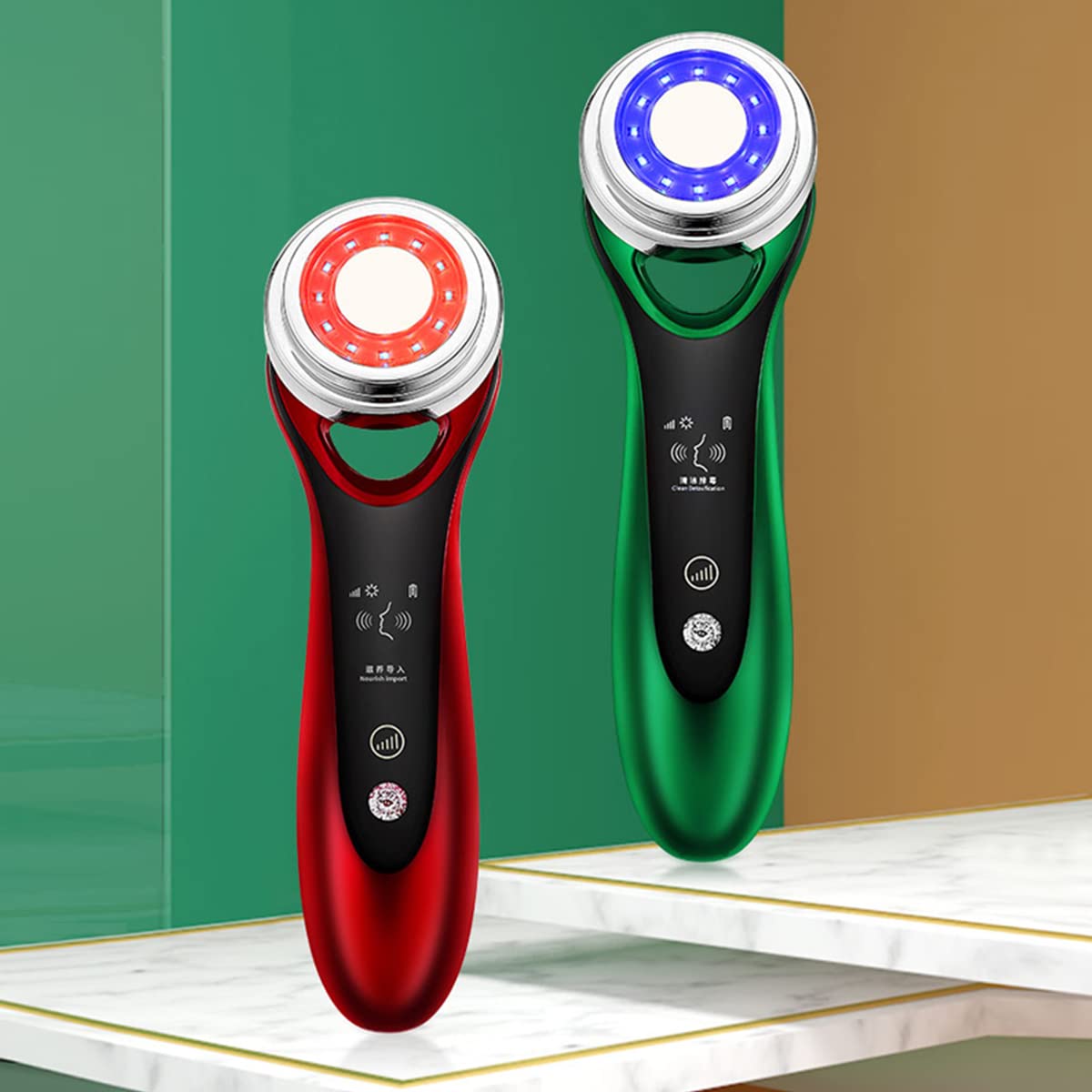 chelyn.lee EMS Lifting and Firming Facial Skin LED Photon Massage Eye Skin Cleansing Detox Care Beauty Tools (pink) : Beauty & Personal Care