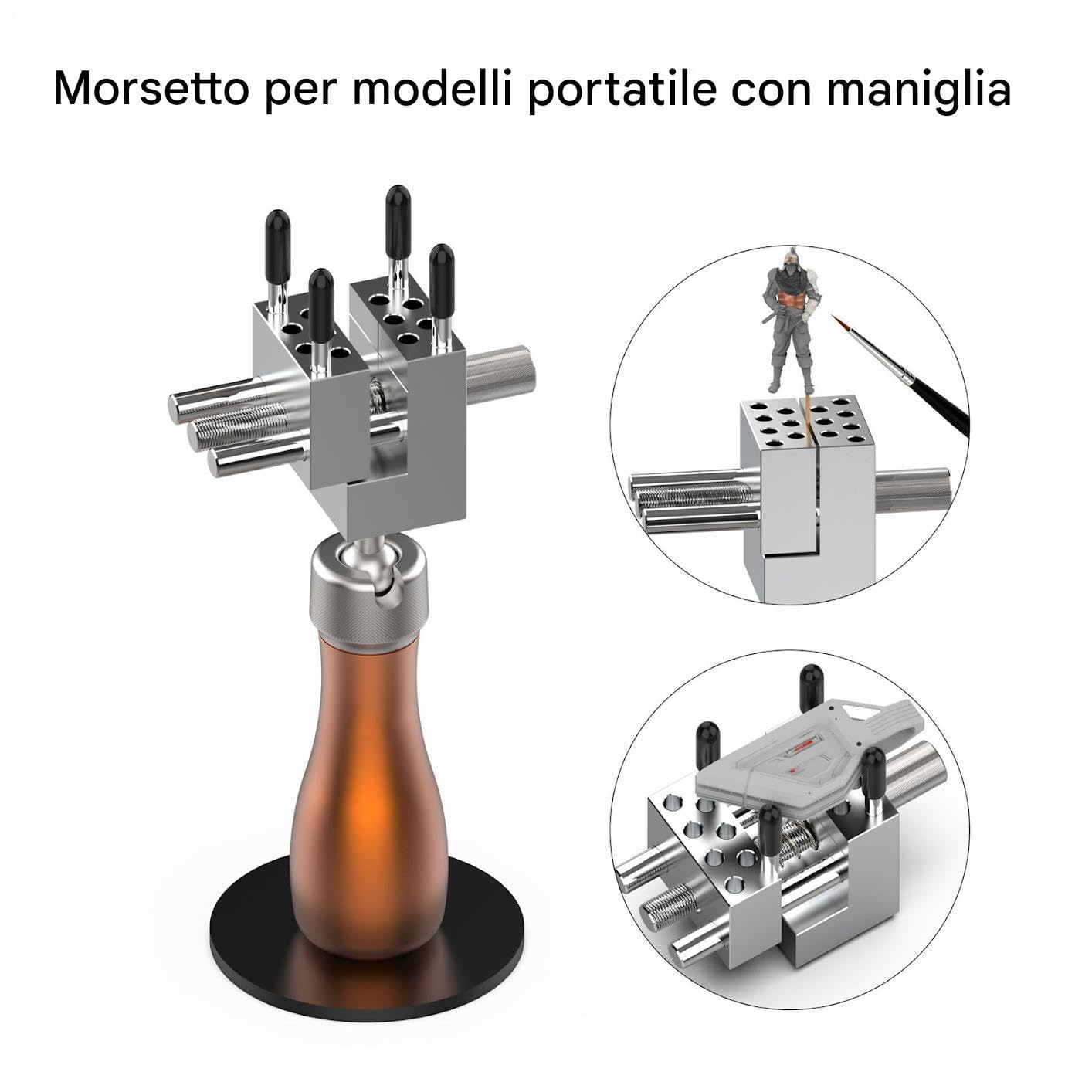Morsetto | Da Banco Per Postazione Di Modellazione,Postazione Di Lavoro | Portatile Per Artigianato Manuale - Per Falegnameria, Hobby, Artigianato, Modellismo, Riparazione Elettronica, e