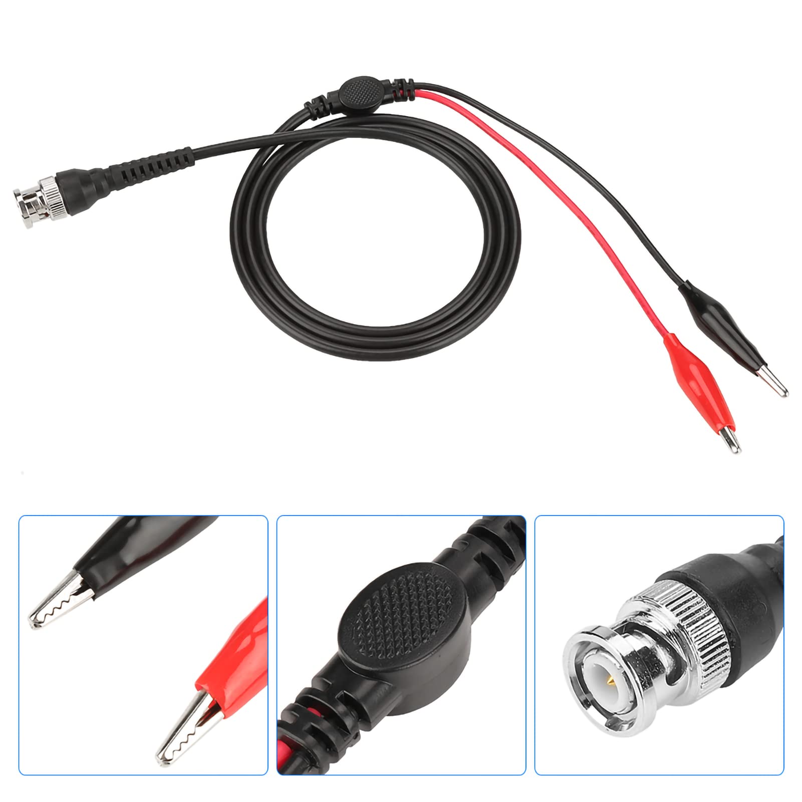 Câble de sonde d'oscilloscope, 1X 10X pince crocodile pour