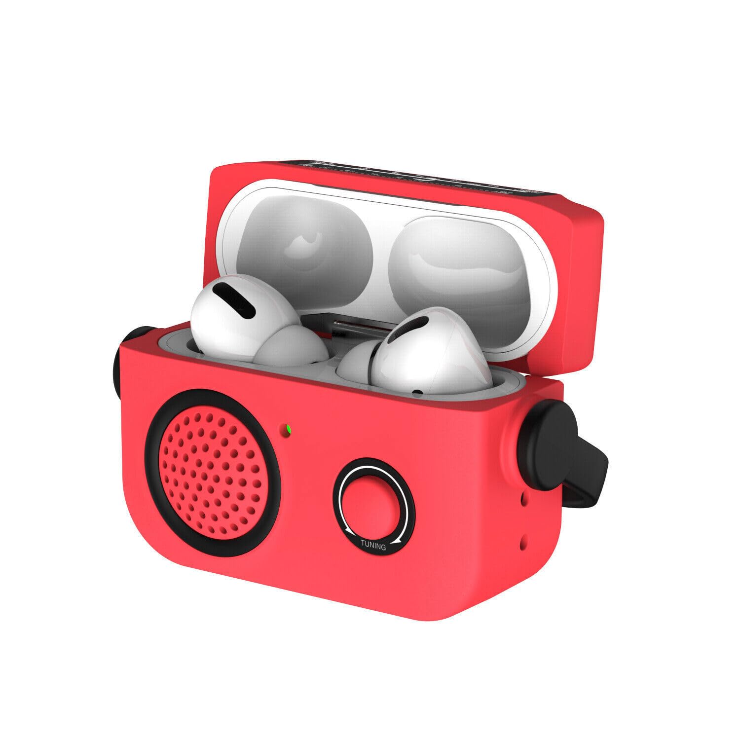 Coque AirPods Pro 2 2022 rouge silicone évite perte et rayure - 7