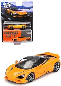 Diecast Collectibles Model Car Compatible with Mini GT 1:64 (2.75") McLaren 750S McLaren Orange Limited Edition MGT00814