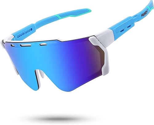 Miniatura 3 de FEISEDY Ciclismo Deportes Gafas de sol Wraparound Lente Magnética Ajustable Piernas Visera Hombres Mujeres Juventud Escudo B0028