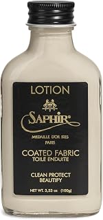 Saphir Médaille d’Or Coated Fabric Lotion 100ml – Cleans & Protects Coated Canvas, PVC & Patent Materials – Preserves Color, Logos & Finish for Designer Bags & Accessories