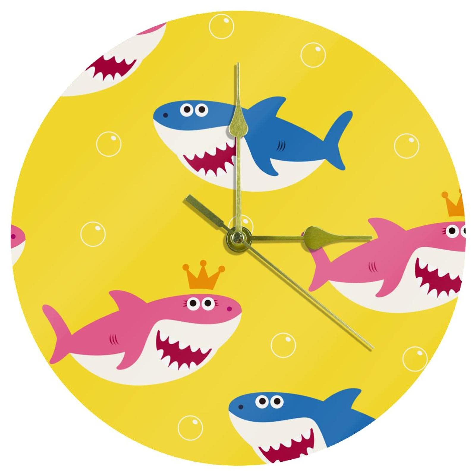 Horloge murale requin acrylique 24 cm cadeau idéal pour anniversaire