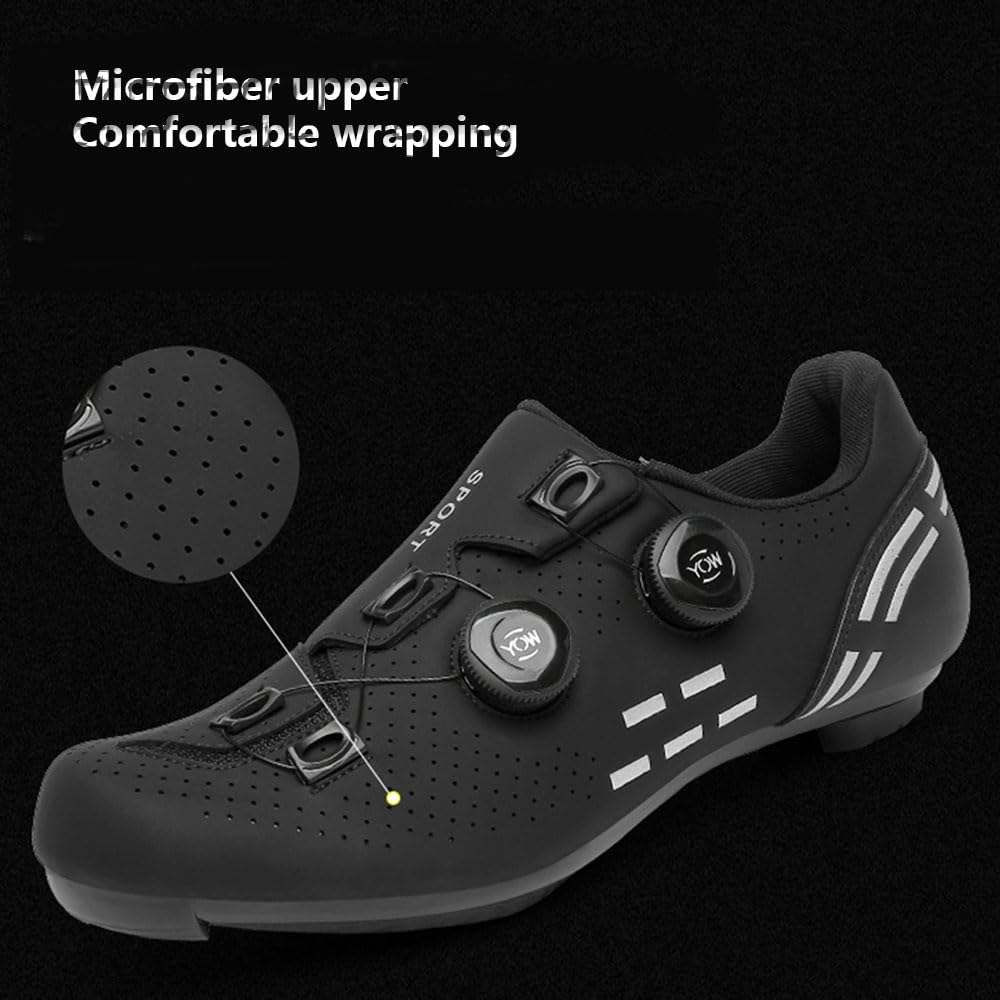 Zapatilla de Ciclismo Hombre Mujer, Zapatillas Carretera MTB Compatibles SPD Lock System