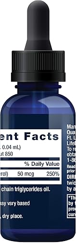 Miniatura 3 de Life Extension Vitamina D3 líquida de 50 mcg (2000 UI) – Suplemento de vitamina D sin sabor gotas para apoyo inmunológico, salud ósea y cardíaca –