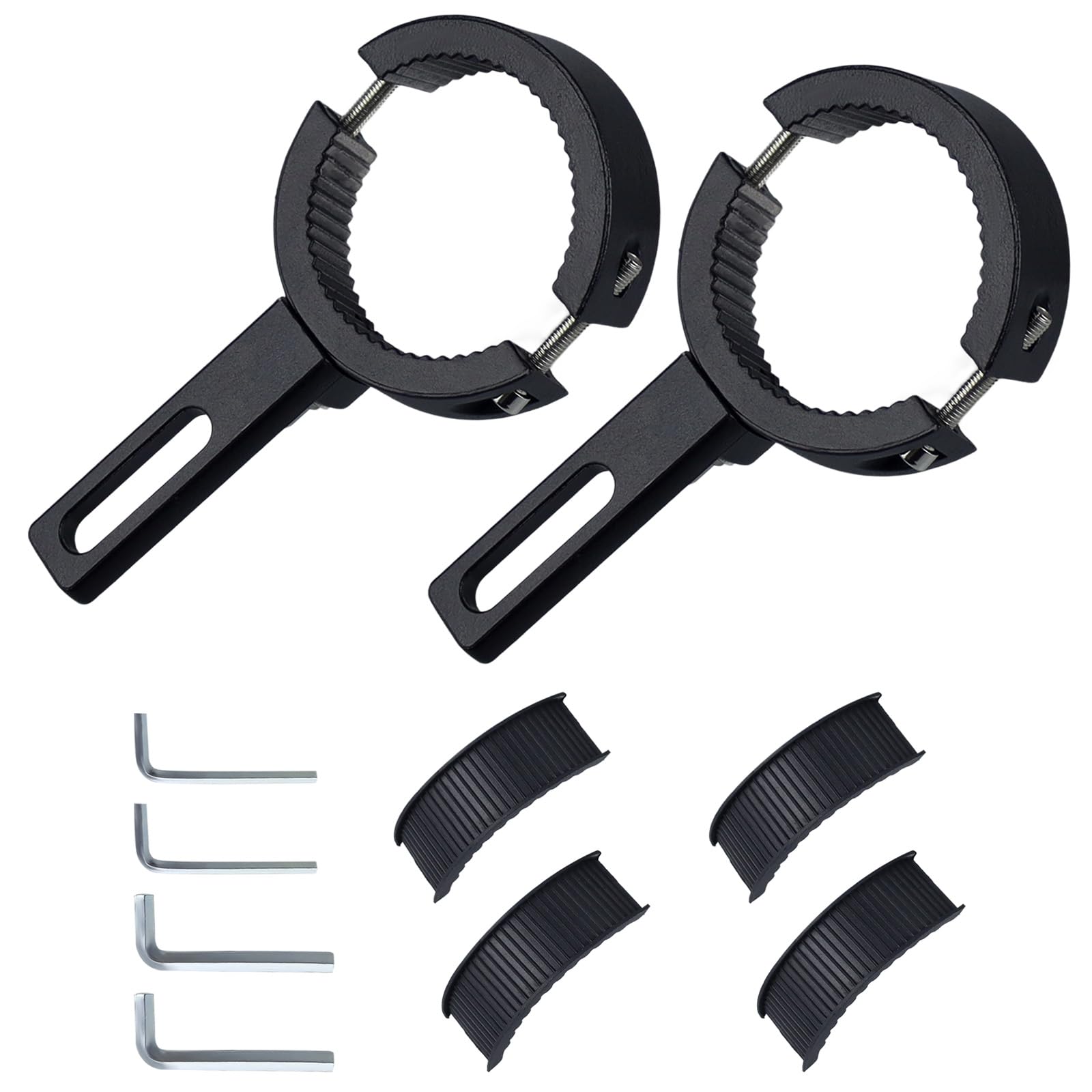 2 pièces Support Phare Moto, Support de fixation de phare antibrouillard, Supports de fixation de lampe de fourche avant (38 mm à 60 mm) | Leroy Merlin