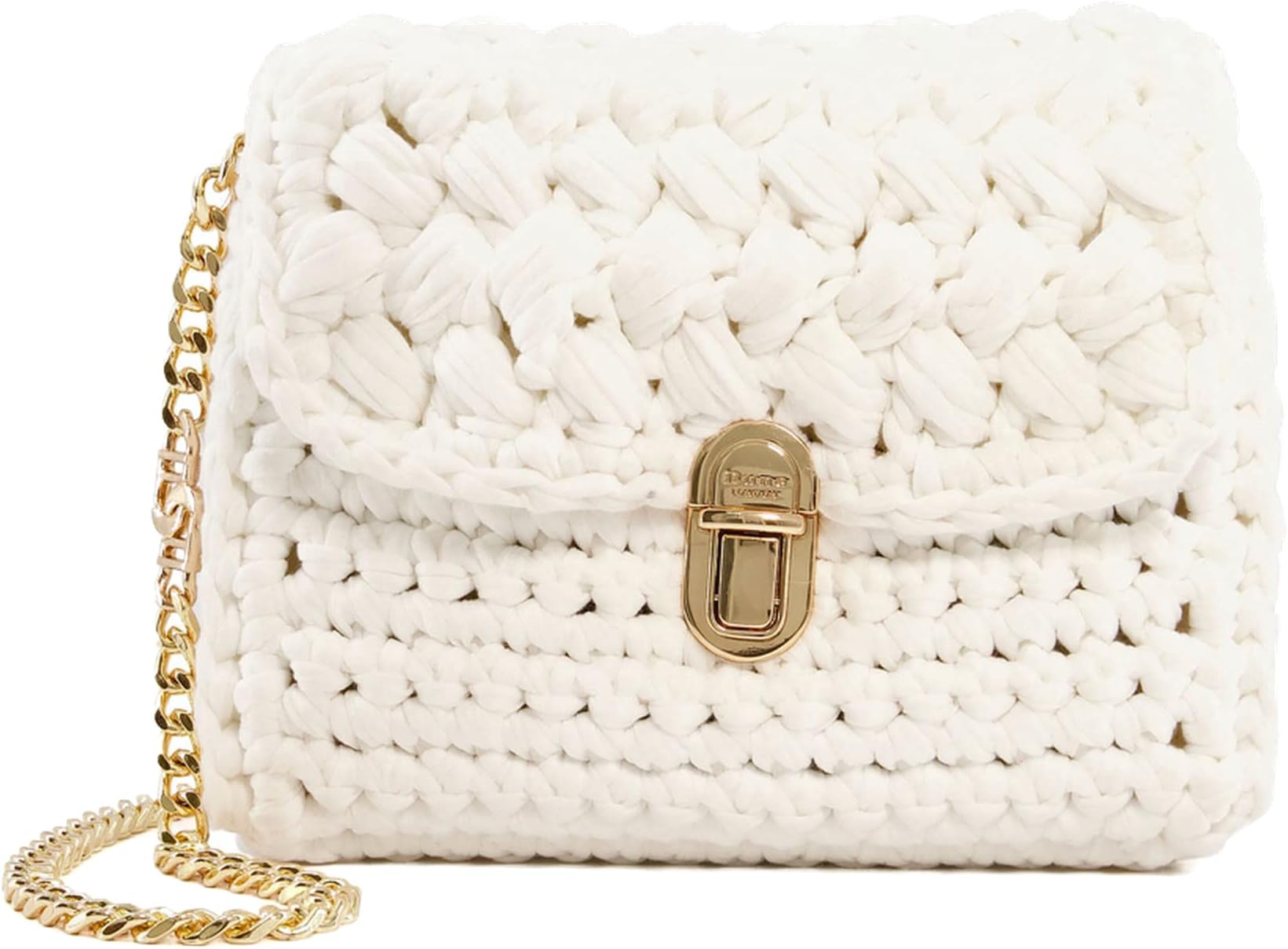 Dune Small Soft Weave Xbod Mini Bag White