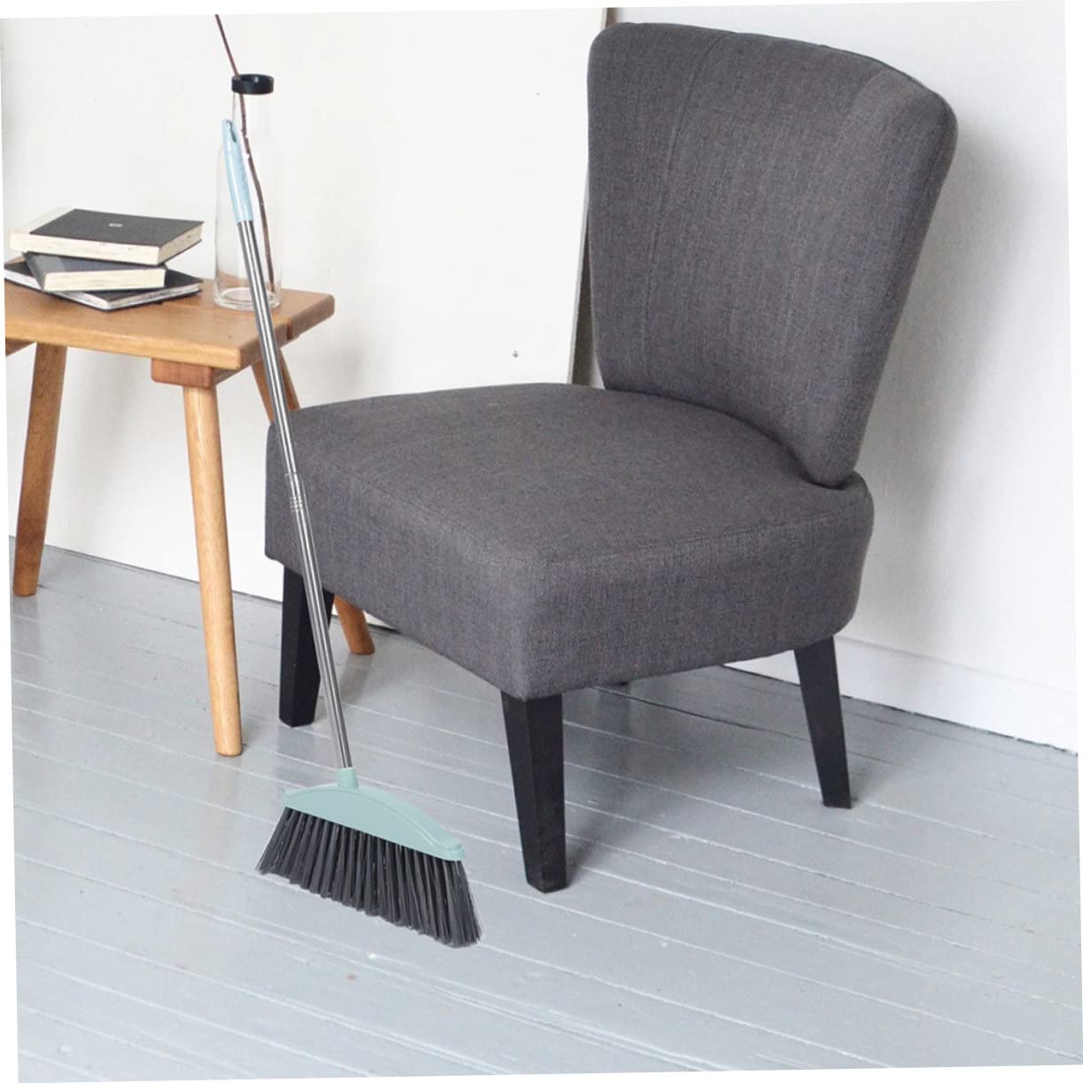 Teiliges Kehrset mit Langem Edelstahlgriff Ergonomisch Gebogene Kehrschaufel und Besen für Effiziente Bodenreinigung rutschfest Langlebig für Küche Büro und Haushalt