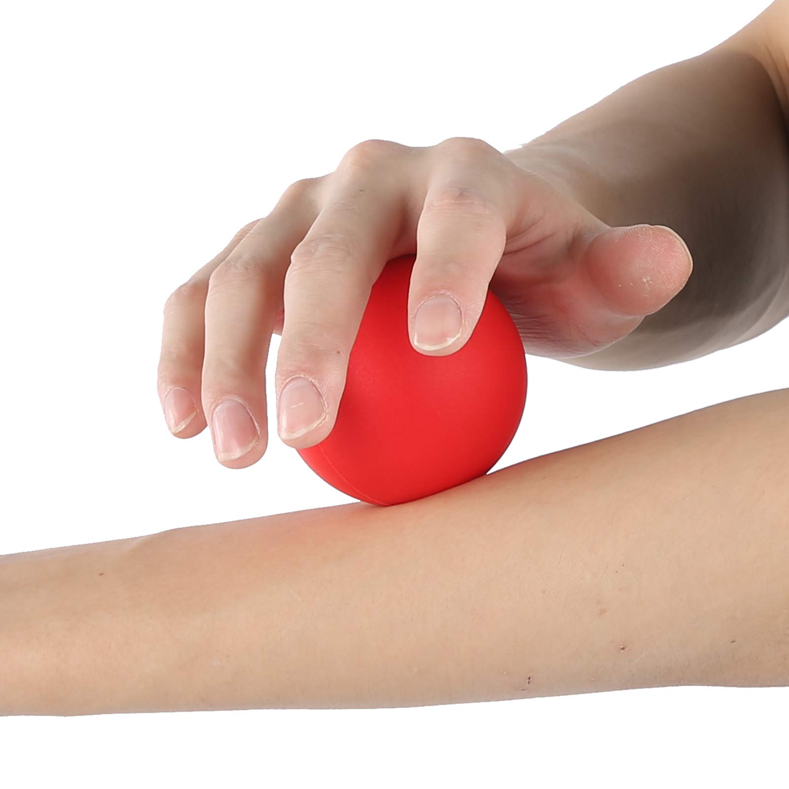 2 bolas de masaje muscular, bola de terapia de gel de sílice para masaje de puntos gatillo, pelota de ejercicio para liberación miofascial, alivio del estrés