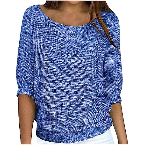 Women's Lightweight Knitted Pullover Sweatshirt Cover