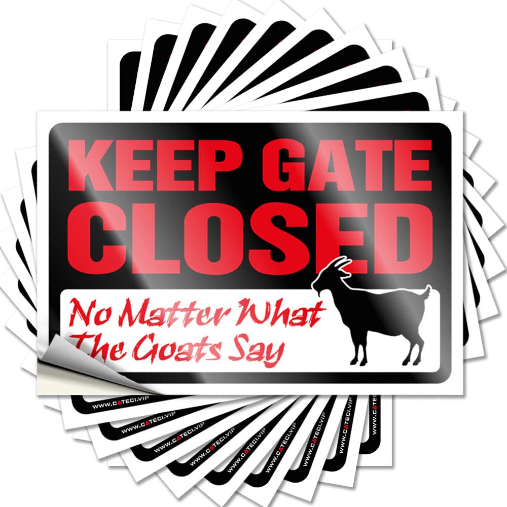 Room Decorations Aesthetic Quote - Inspirational Teacher Laptop Keep Gate Closed No Matter What The Goat Say(6X9CM)