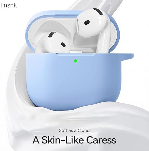 Miniatura 142 de Funda para AirPods 4, color rosa con kit de limpieza, funda de silicona suave para Airpod 4, compatible con Apple Airpods de 4ª generación 2024,