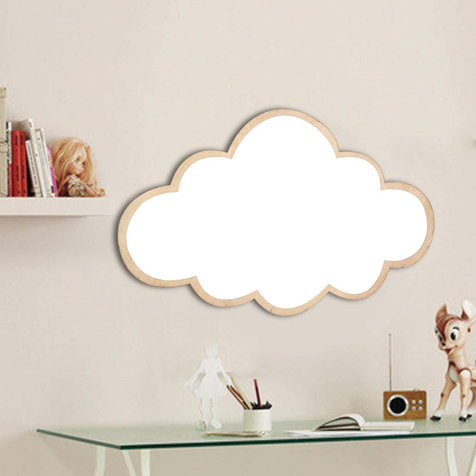 Moumouten Clouds Kids Room Mirror - Nordic Acrylic Decorative Mirror, Art Home Crafts Nursery Decoration, Shatterproof, Suitable For Children's Bedroom & Living Room Spaces (Clouds)