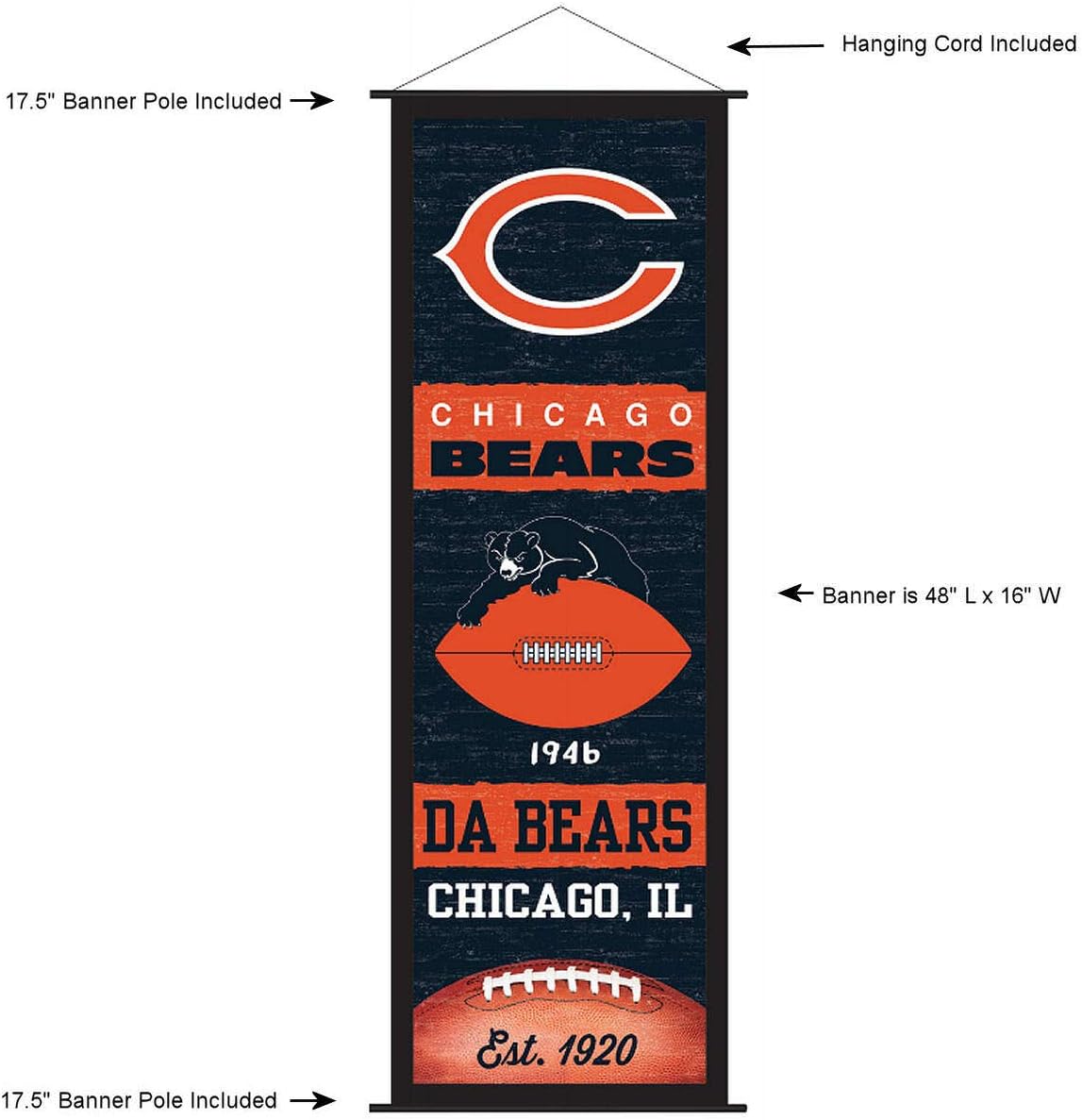 Bears Banner and Scroll Sign