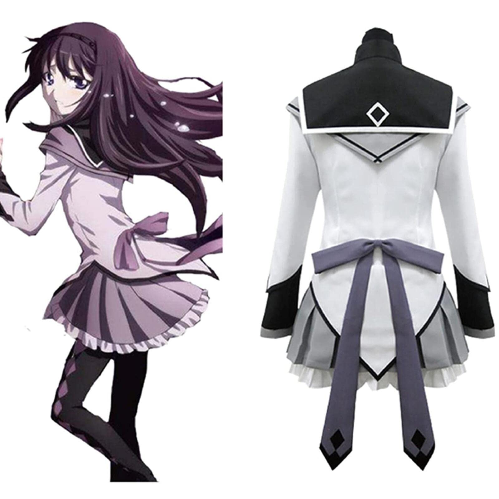 Amazon.co.jp: Essri 暁美ほむら 開戦服 コスプレ 衣装 魔法少女