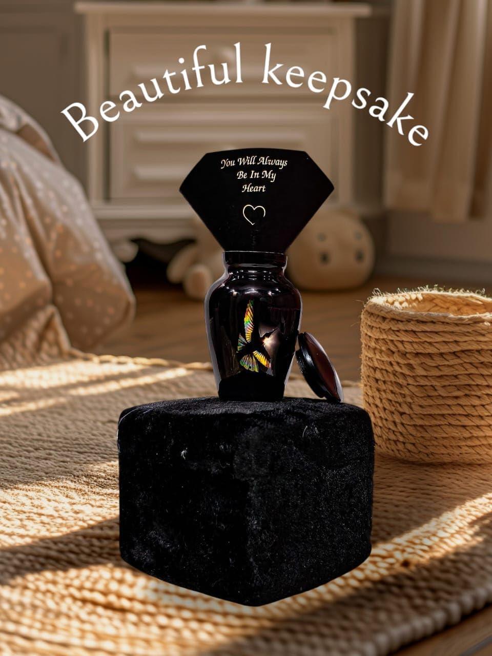 Bird Design Small Keepsake Cremation Urns for Human Ashes | Memorial Funeral Urns for Ashes | Secure & Beautiful Keepsake for Loved Ones | Velvet Case Included - Image 7