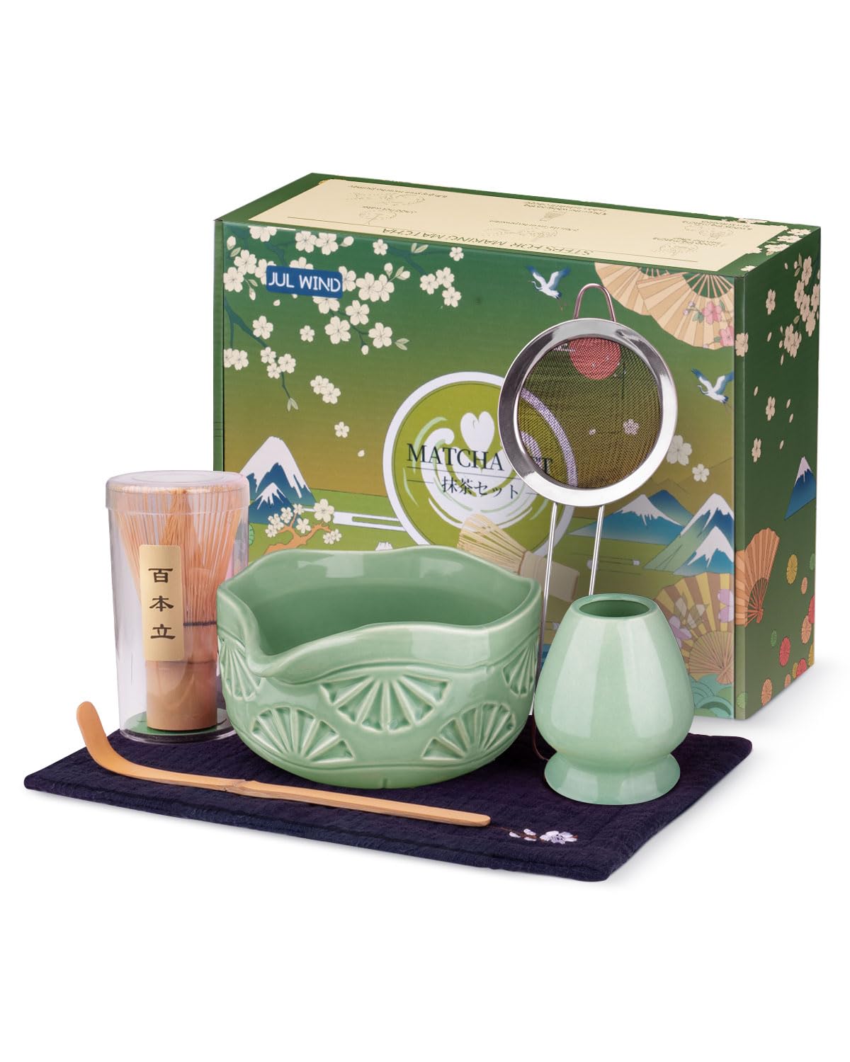 Amazon.com: JUL WIND Matcha Whisk Set, Ceramic Matcha Set Includes