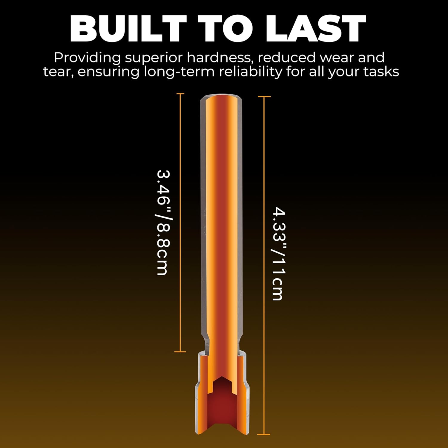 Mulwark 20PC 3/8" Drive Extra Long Allen Hex Bit Socket Set - Long Allen Socket Set contain Metric Allen Sockets 3mm - 12mm | SAE Hex Sockets 1/8'' - 7/16'' with Storage Case for Repair and Assembly