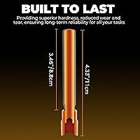 Vista 4 de Mulwark 20PC 3/8" Drive Extra Long Allen Hex Bit Socket Set - Long Allen Socket Set contain Metric Allen Sockets 3mm - 12mm SAE Hex Sockets 1/8