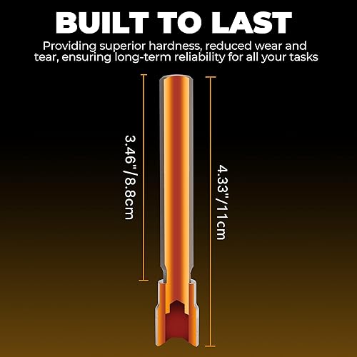 Miniatura 4 de Mulwark Juego de 20 llaves Allen hexagonales extralargas de 38 pulgadas  Juego de llaves Allen largas que contienen llaves Allen métricas de 0.118