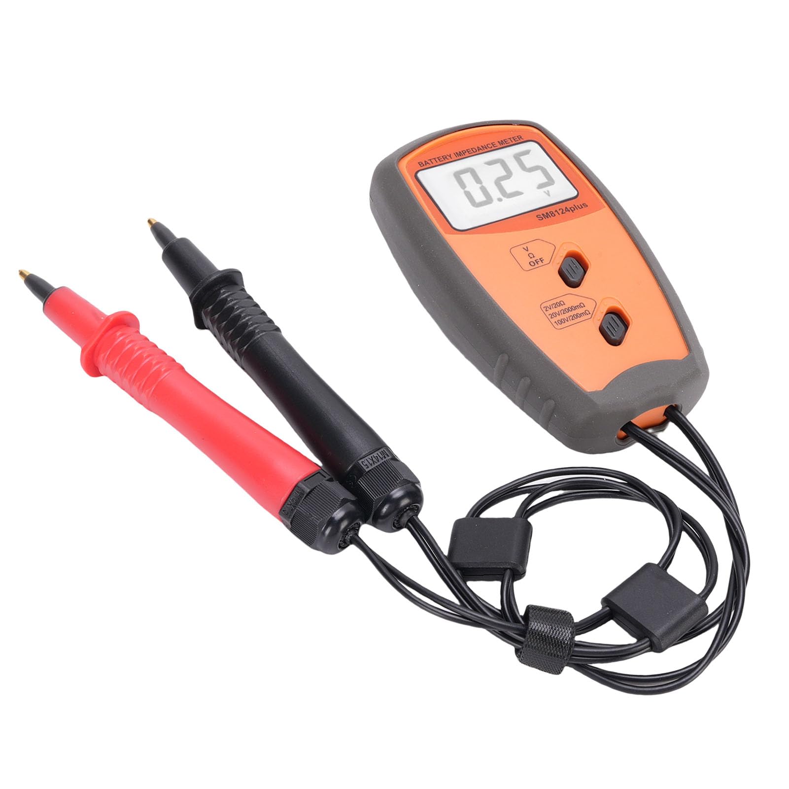 Misuratore di Tensione della Batteria Tester di Resistenza Interna Portatile 0-100 V 0,1 MΩ-19,99 Ω Ampio Intervallo di Misurazione Display LCD ABS per Batteria del Telefono Cellulare