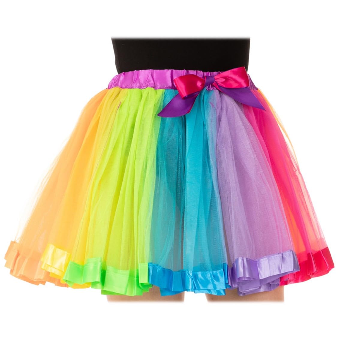 Stylex Party Women's Rainbow Stylex Adults Luxury Tutu Skirt 9 Colours Choose Your Own 1980S Petticoat Fancy Dress Halloween Costume Accessories Ballet Dance (Rainbow)