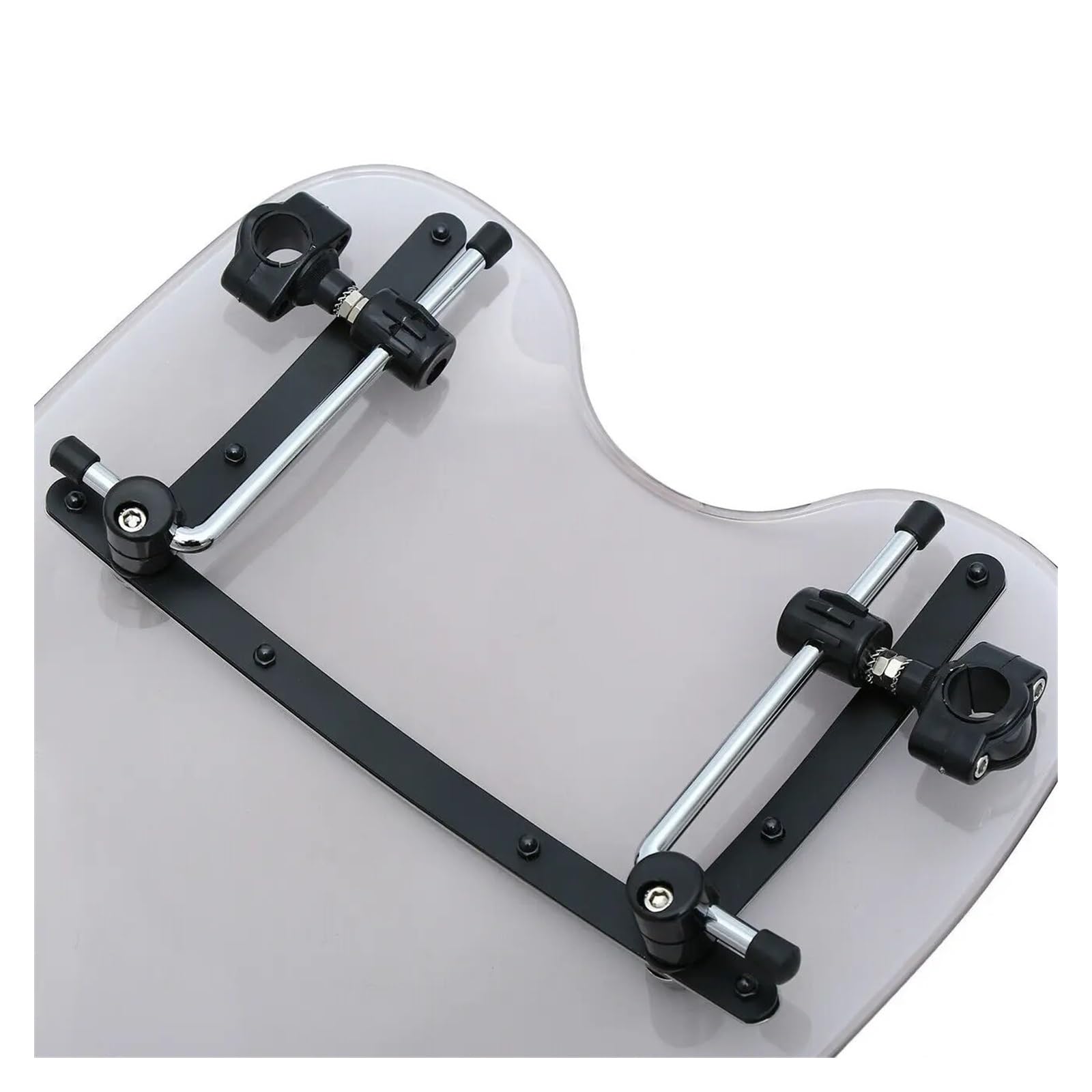Moto Parabrisas Deflector Aire Parabrisas Universal para Motocicleta, Compatible con Motos De Cross, Transparente/Ahumado, Ajustable, Deflectores Viento