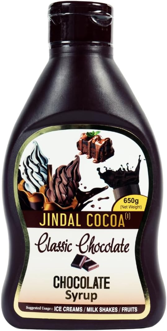 Chocolate Syrup 650g | No Malt & Cornstarch | Thick & Gooey | Chocolate Sauce | Ideal for Chocolate Drinks | No Trans-fat & Colors