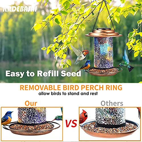 image for Krdebasai Wild Bird Feeder for Large Birds Metal Bird Feeder Suitable 