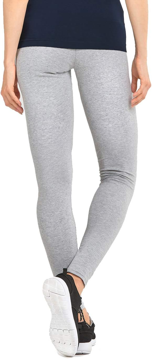 Sofra Women's Medium Weight Breathable Cotton Leggings - Image 4