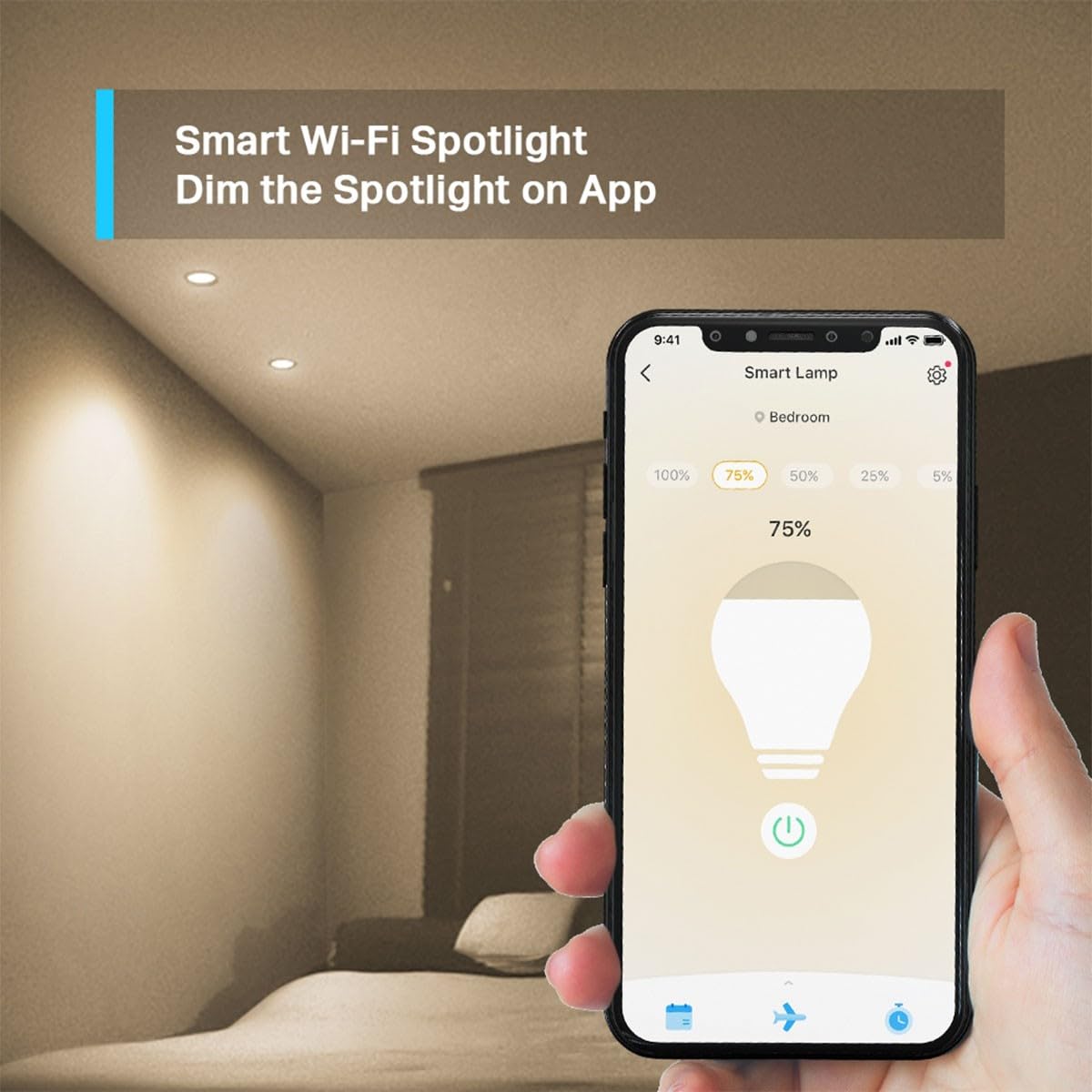 TP-Link Tapo L610 | Inteligentny reflektor LED GU10 Wi-Fi | Białe światło | Ściemnialny | 350 lm | 4.7 W | Kompatybilny z Alexa i Google Home