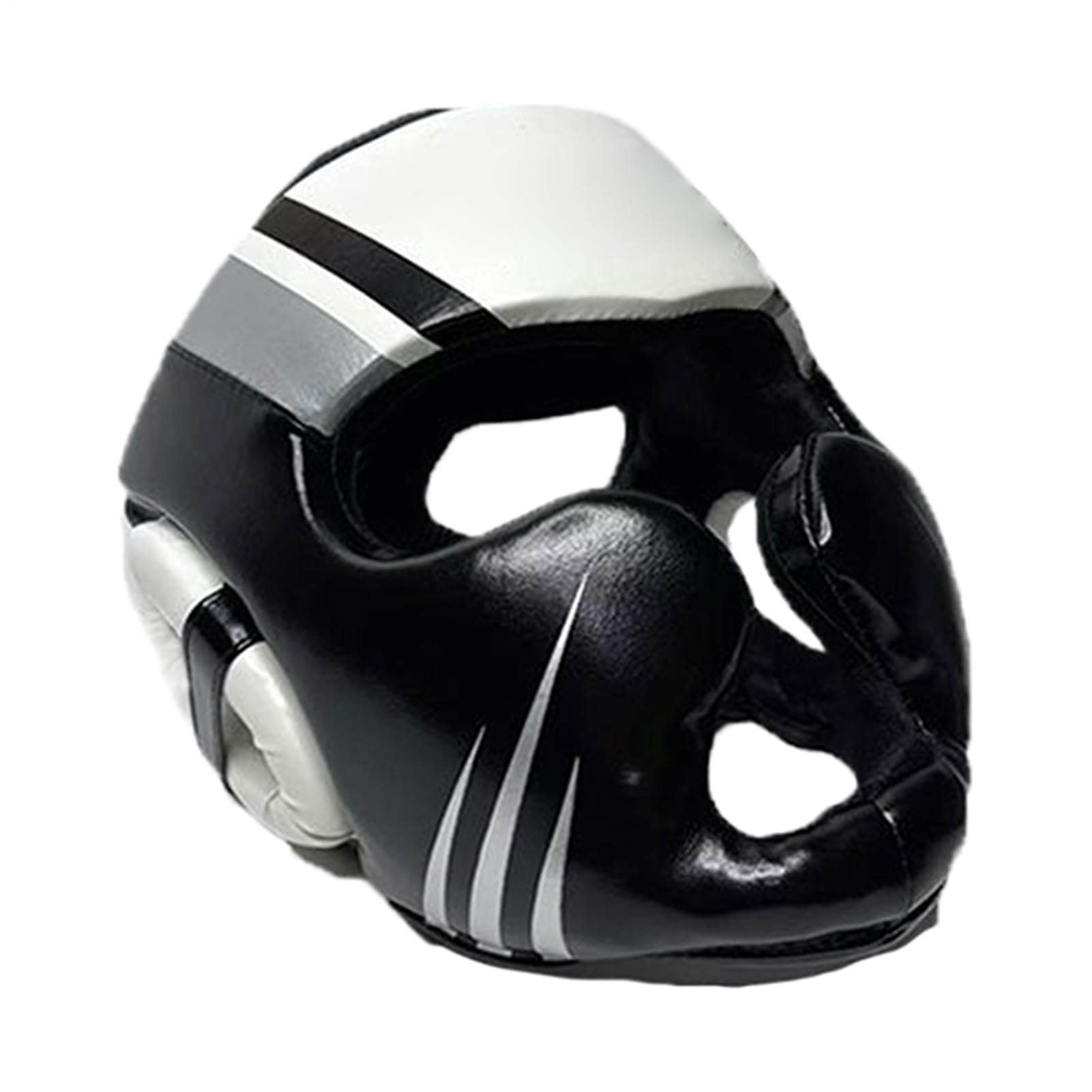 Kask bokserski, kick-boxing kask pełnotwarzowy - lekki sprzęt ochronny, amortyzujący ochraniacz głowy do sztuk walki bokserskiej