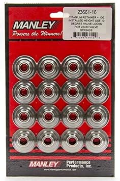Manley 23651-16 Valve Spring Retainer 7 Degree 1.250in Spring OD 16pc Steel for 22409/22410/22411, 1 Pack