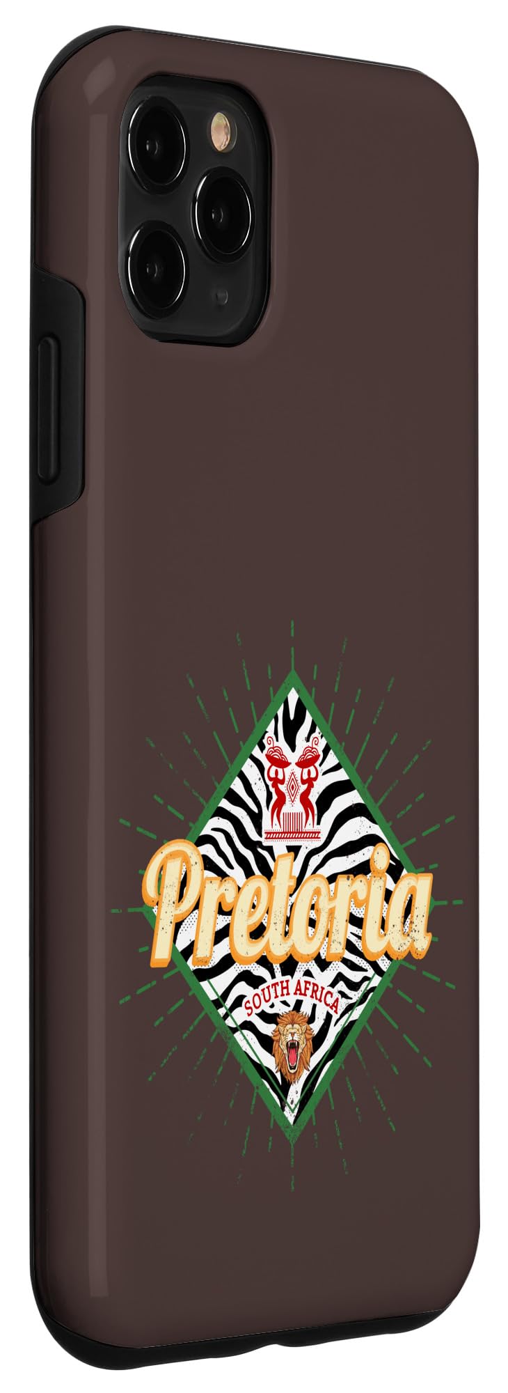 iPhone 11 Pro Max Pretoria South Africa Retro Zebra Vintage Safari Souvenir Case - Image 3