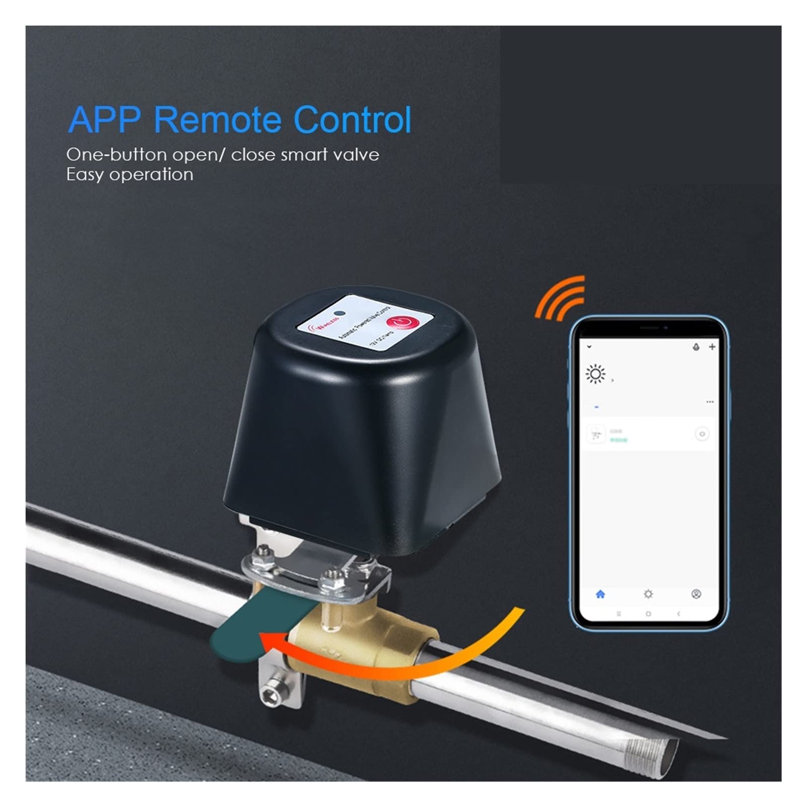 Smart Sprinkler Timer per irrigazione Tuya Wifi/Zigbee Smart Valve Controller per conduttura del gas dell'acqua Spegnimento automatico Compatibile con Alexa Google Assistant Traccia il traffico e ri