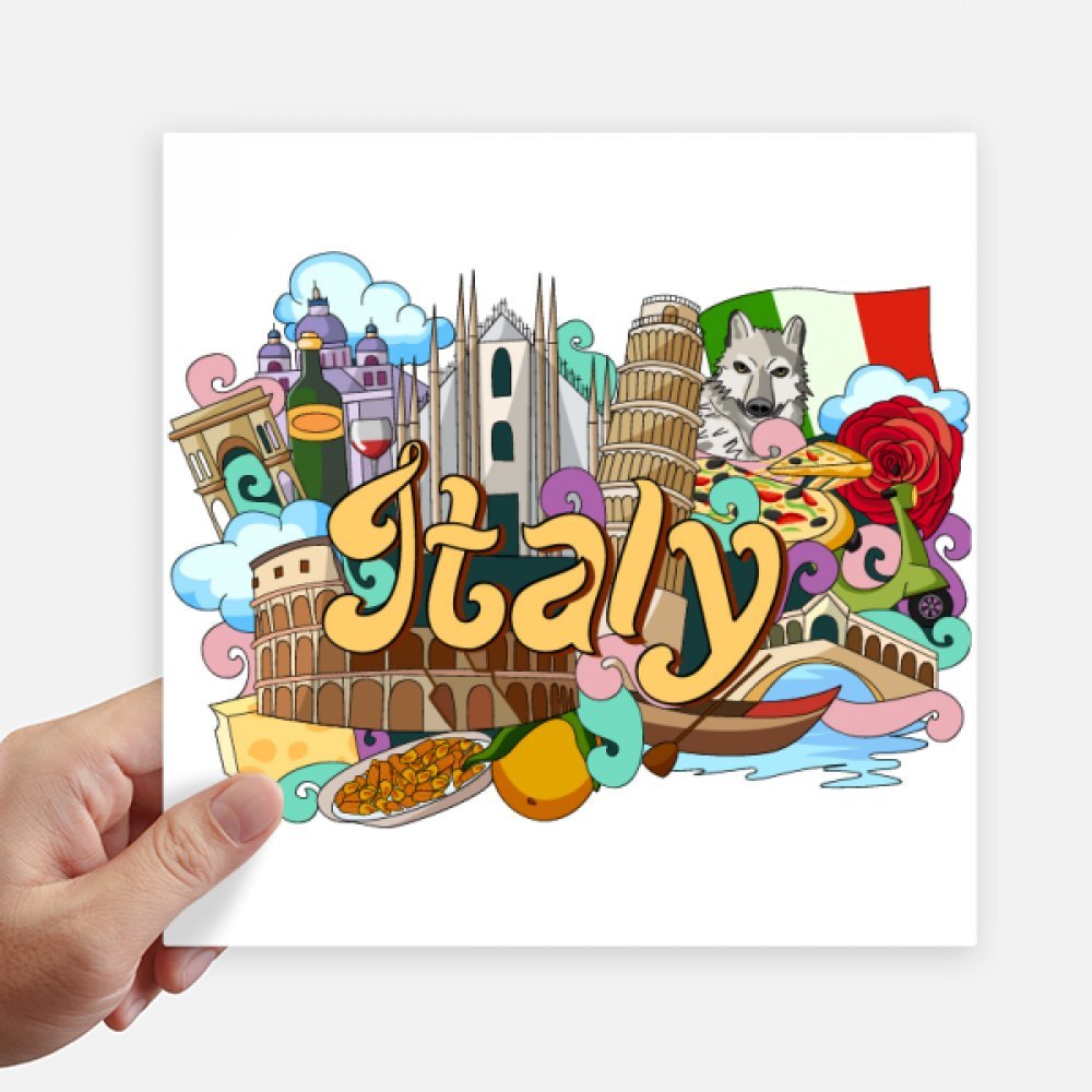 Sticker Cathedrale Milan Pise Italie Graffiti pour Relooker une Moto ou un Mur