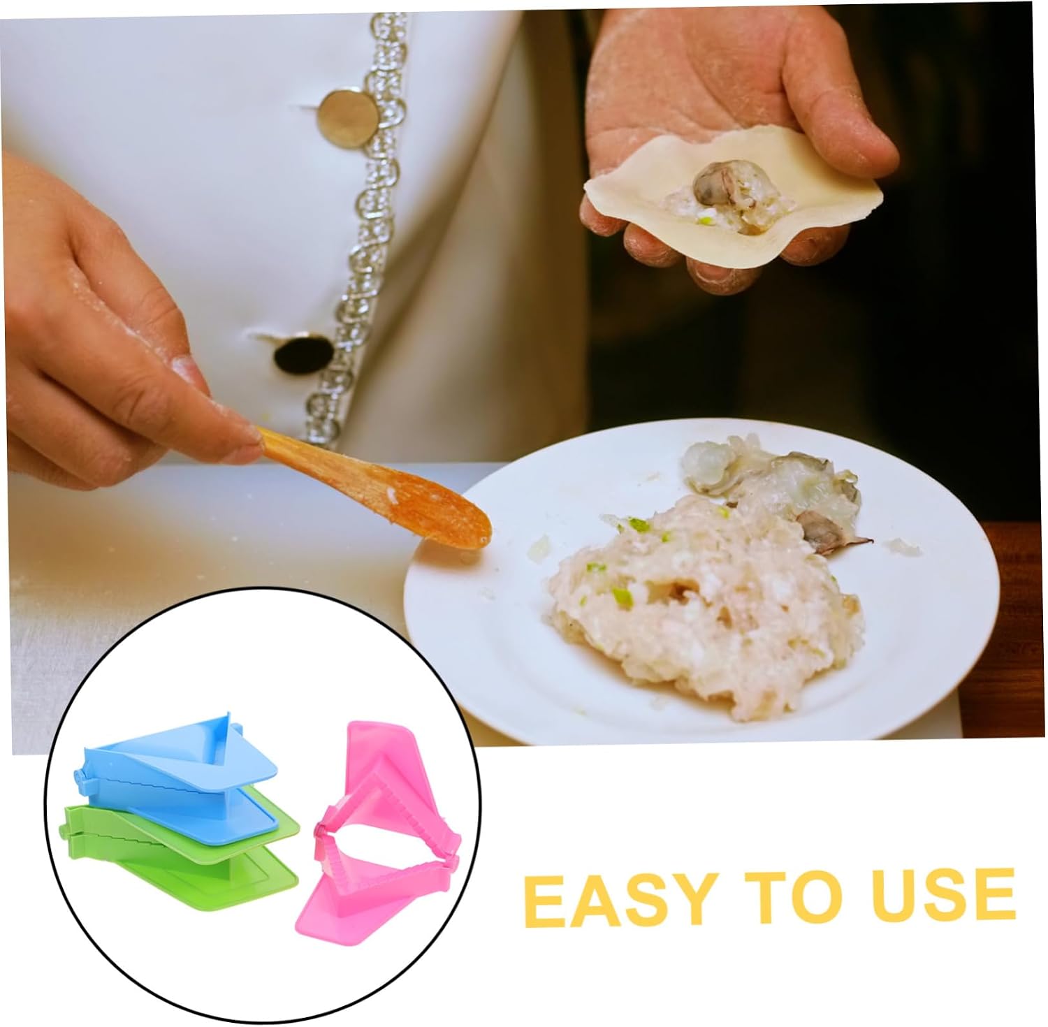 LABRIMP Manual Dumpling Maker Pcs Reusable Dumpling Press Mold Small Dough Presser