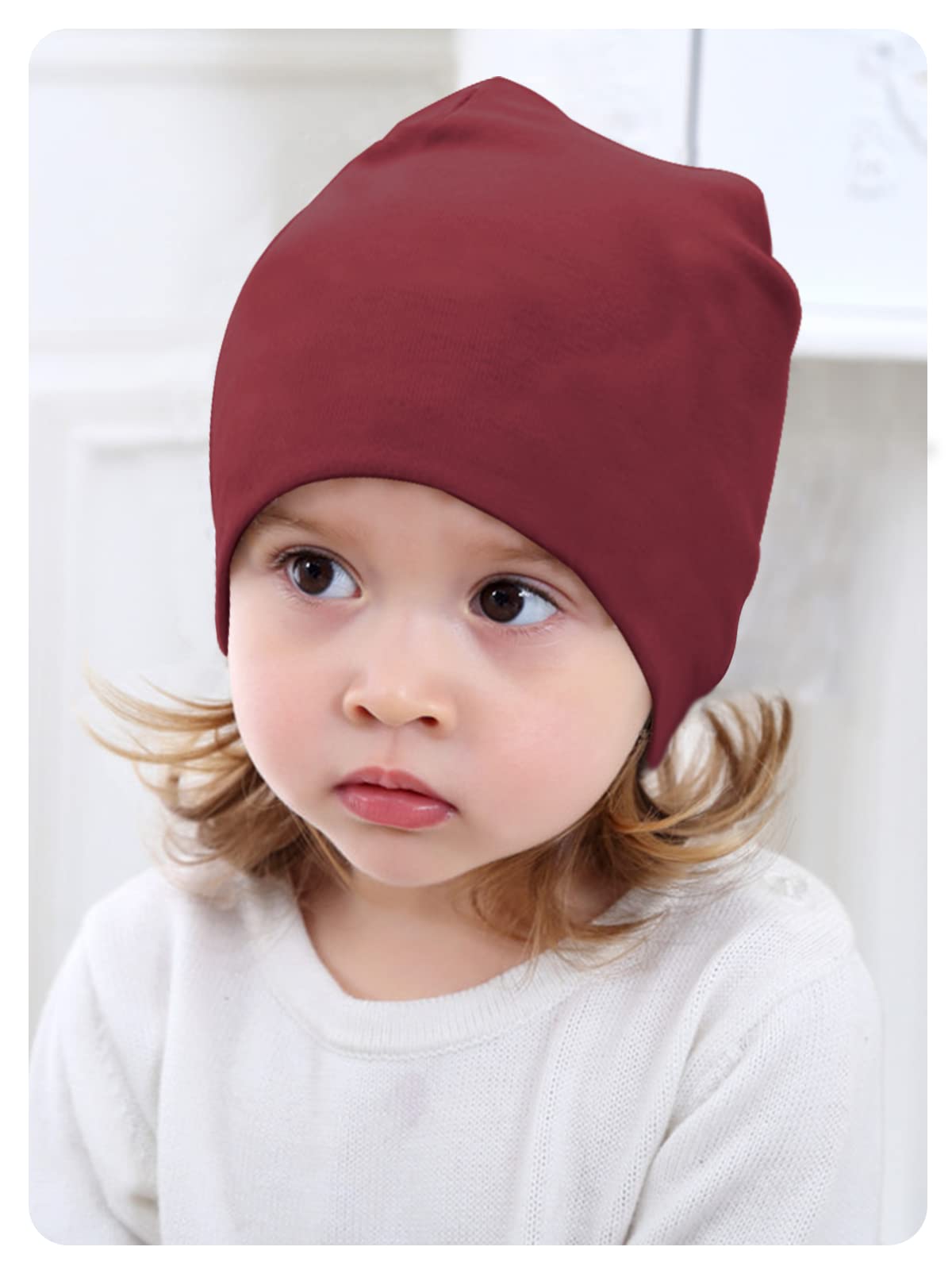 SWAUSWAUK Beanie czapka dziewczęca dla dzieci w wieku 0-6 lat – czapka szalik zestaw dla dziewczynek na jesień, zimę, wiosnę