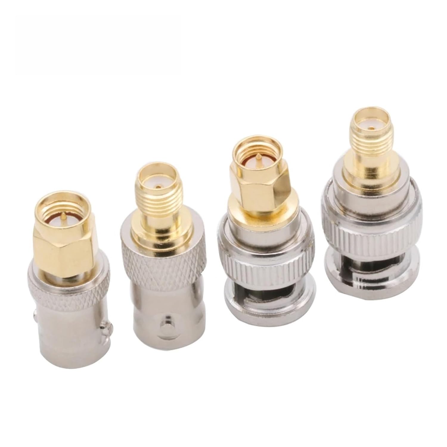 BNC to SMA Connector, SMA to BNC Adapter Male to Female for Antenna Extension coaxial Cable, SMA to BNC Connector kit.(BNC M to SMA M)