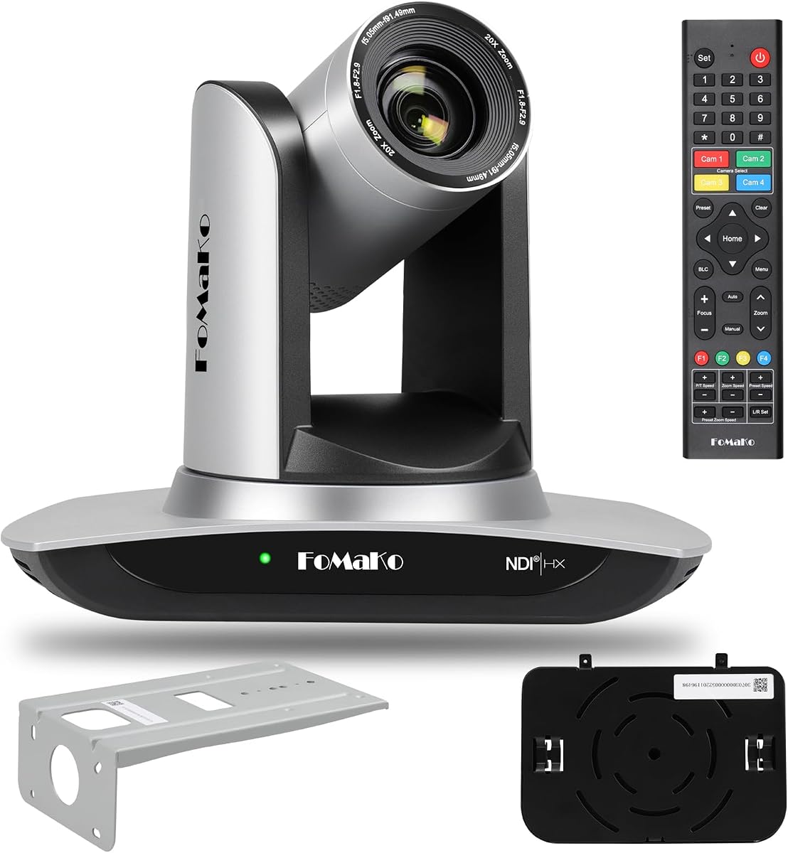 FoMaKo NDI PTZ Camera, AI Auto-Tracking Gen 3