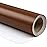 RUSPEPA Chocolate Brown Wrapping Paper Solid Color - Mini Roll - for Christmas, Wedding, Birthday, Shower, Congrats, and Holiday - 17 Inches X 32.8 Feet