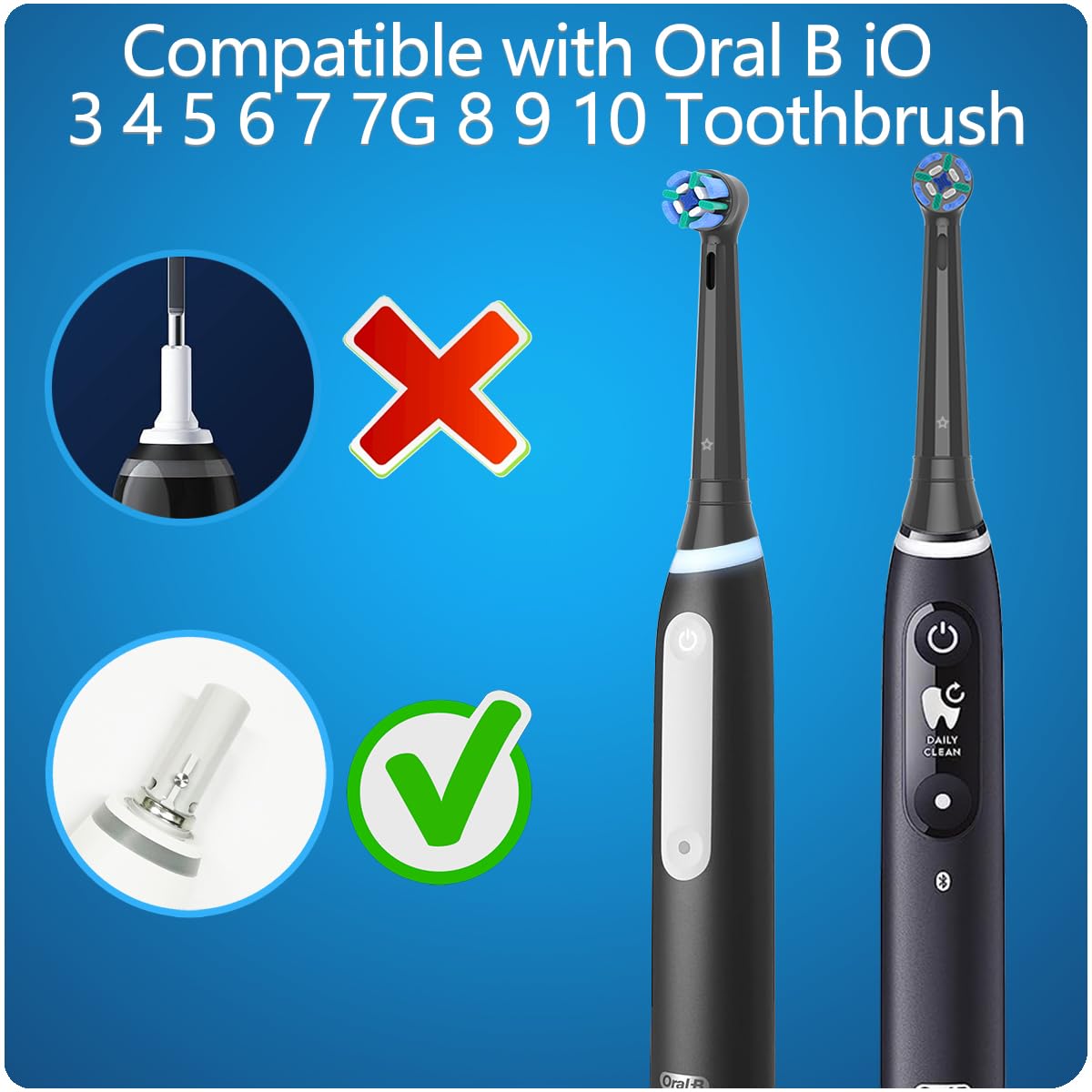 Amazon.co.jp: Oral B iO対応交換用歯ブラシヘッド 8個パック Oral-B