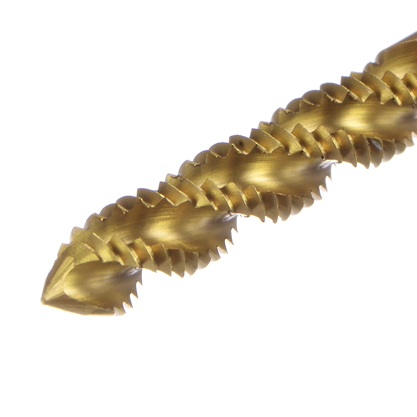 Machos de roscar de Flauta Espiral métrica, Rosca M4 x 0,7 H2, 100 mm, Extra Largos, Herramientas de roscado con Revestimiento de Titanio para reparación de máquinas.