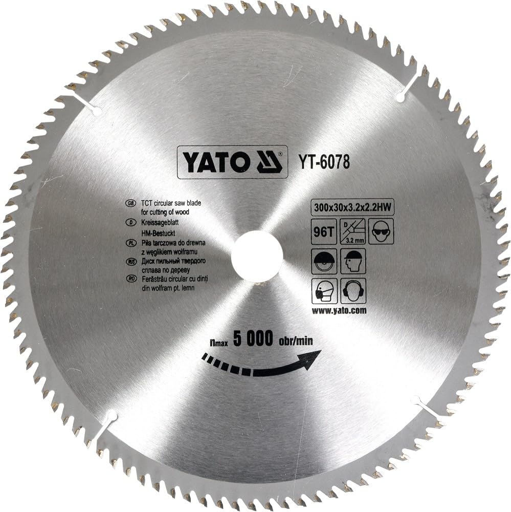 Yato YT-6078 - Carburo di sega circolare 300 x 96 x 30 mm