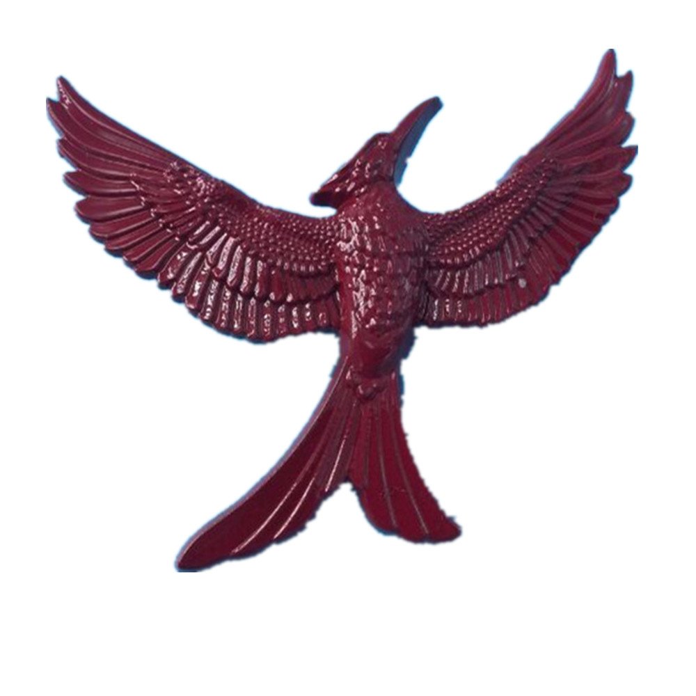 Gudeke Red Hunger Games Mockingjay Pin Badge Brooch 3 Part 2