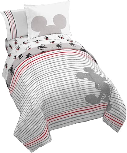 Vista 125 de Disney Wish - Juego de edredón tamaño matrimonial, juego de cama de 7 piezas, incluye juego de sábanas y fundas de almohada, ropa de cama súper