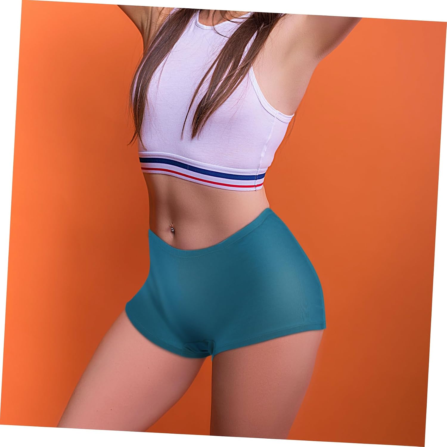5-Pack Women's Cotton Boyshorts Full Coverage Panties Size L Breathable and Comfortable Underwear for Everyday Wear Multi
